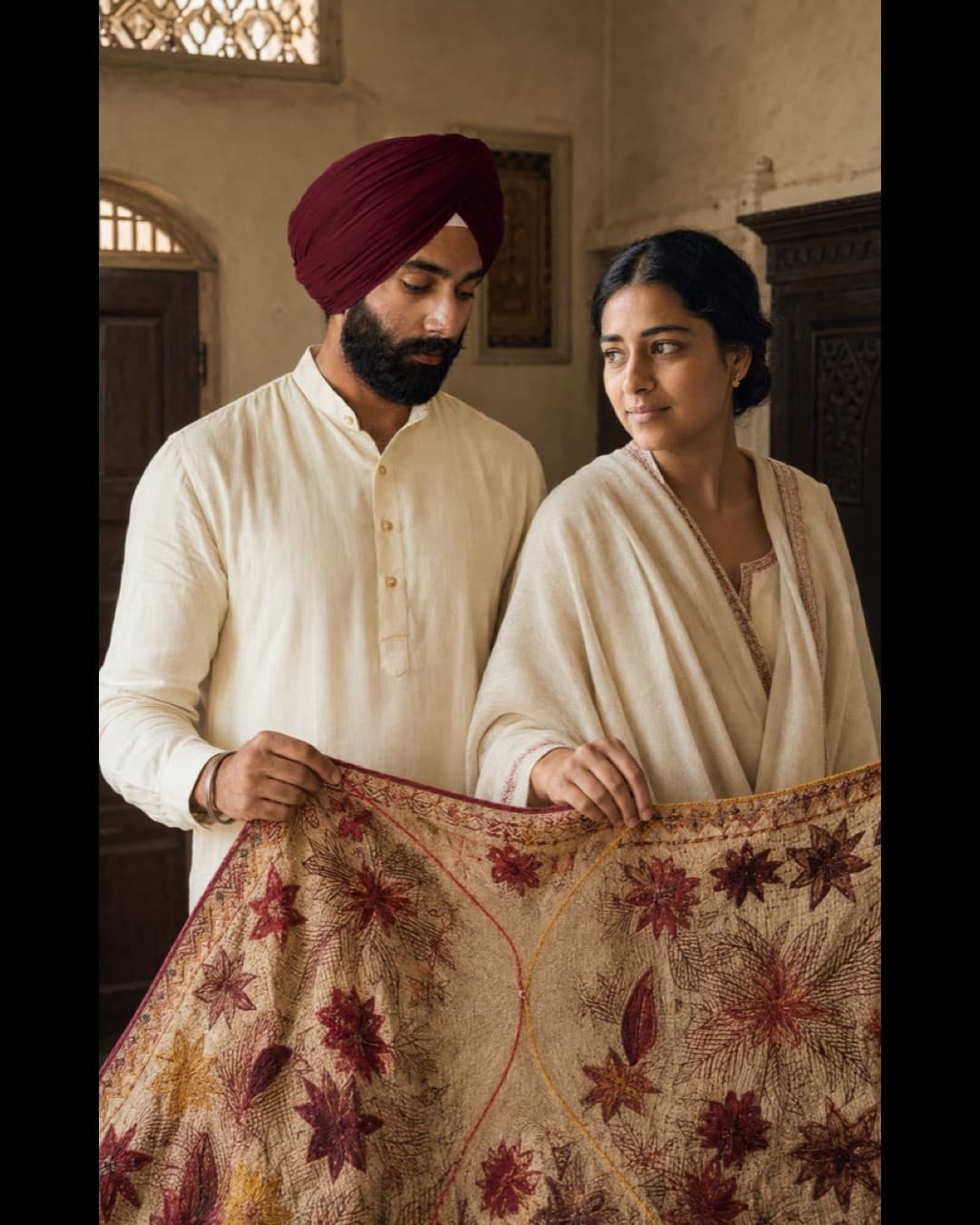 Phulkari Da Virsa — Punjabi Wedding · Phulkari sample invitation