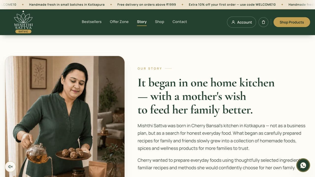 Mishthi Sattva founder Cherry Bansal’s story