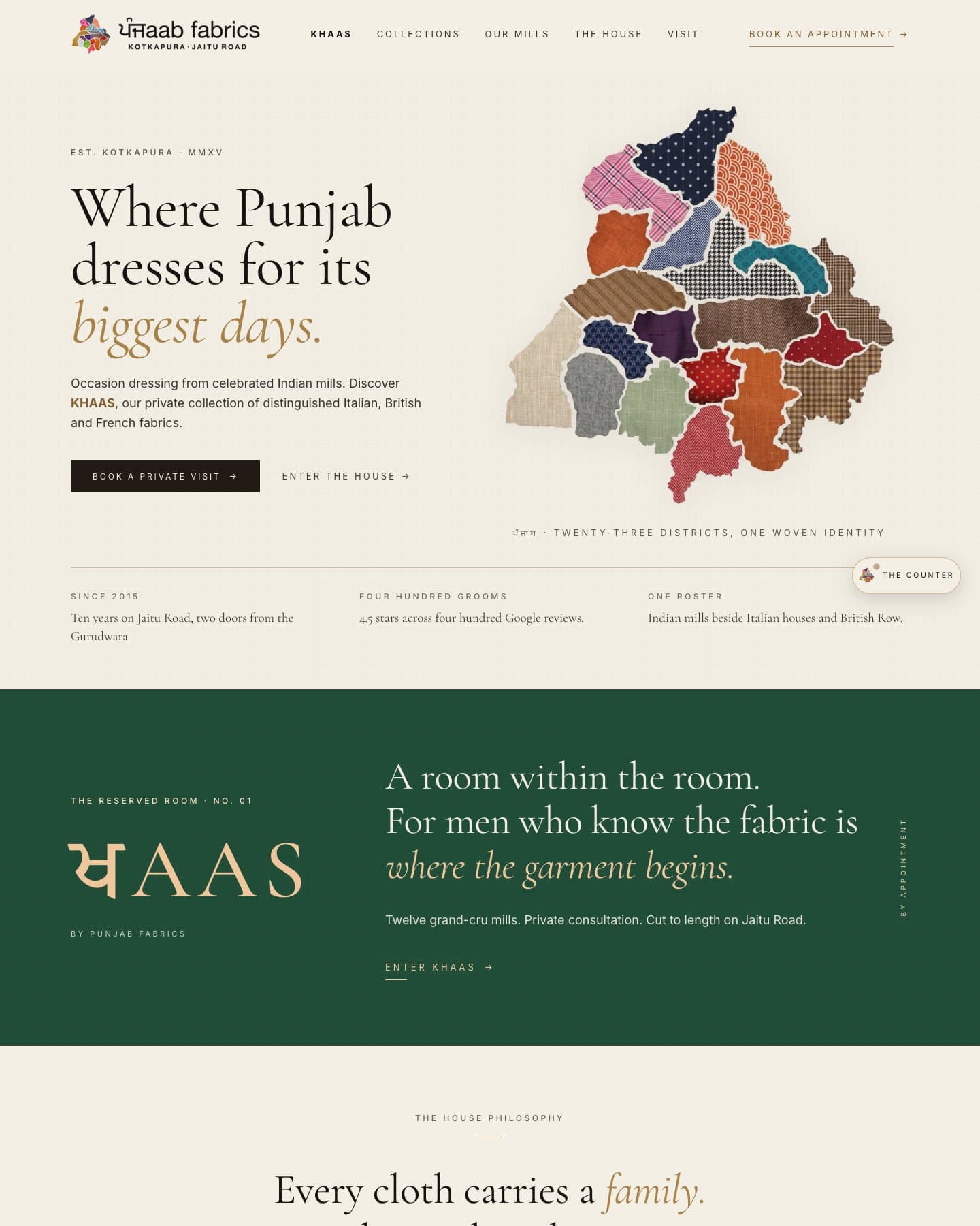 Punjab Fabrics homepage